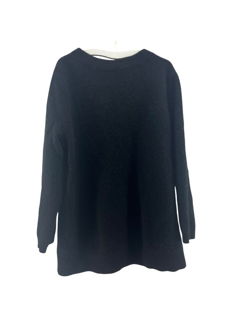 Talbots Solid Black Cashmere Sweater Long Sleeve Girls Size Medium